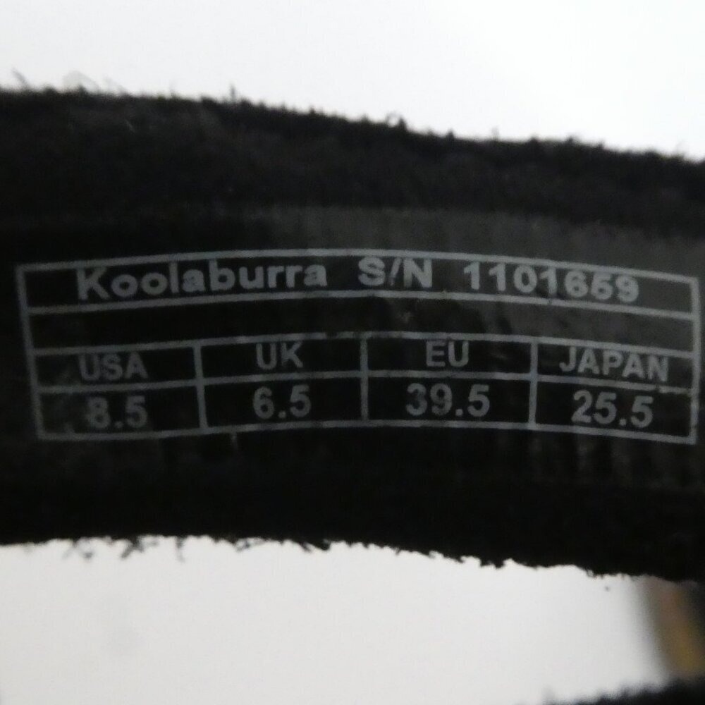 Koolaburra by UGG Kaiah Sandal Women 8.5 Black Suede Block Heel Ankle Strap - Picture 13 of 14
